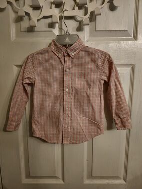 Janie and Jack Pink  Plaid Button-Front Shirt